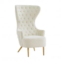 TOV Jezebel Velvet Wingback Chair