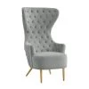 TOV Jezebel Velvet Wingback Chair
