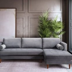 TOV Como Velvet Sectional RAF Living Room