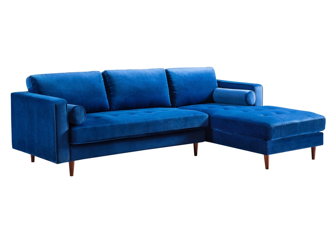 TOV Como Velvet Sectional RAF Living Room