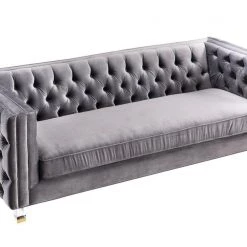 TOV Living Room Rimini Velvet Sofa