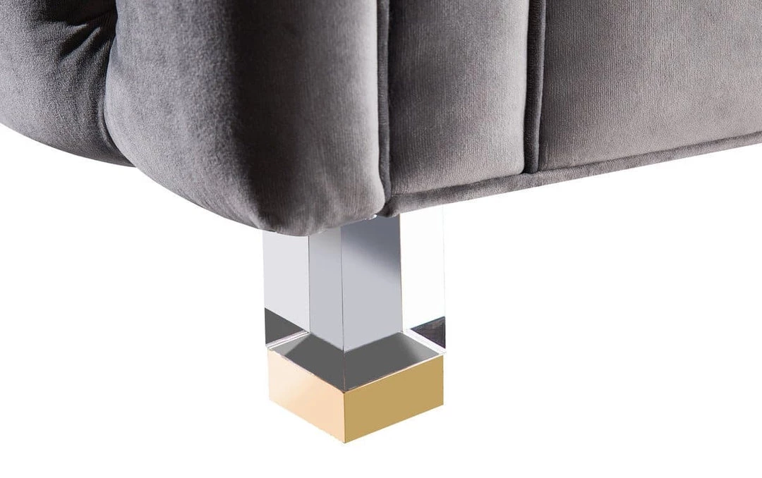 TOV Living Room Rimini Velvet Sofa