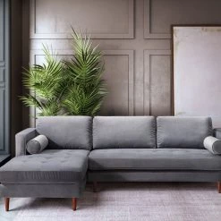 TOV Como Velvet Sectional LAF