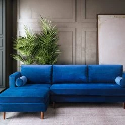 TOV Como Velvet Sectional LAF