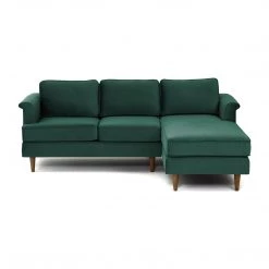 TOV Porter Forest Velvet Sectional LAF
