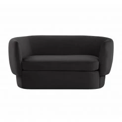 TOV Isabella Velvet Loveseat By Hollywood Glam Living Room