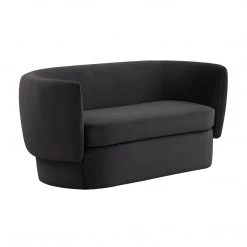 TOV Isabella Velvet Loveseat By Hollywood Glam Living Room