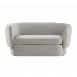 TOV Isabella Velvet Loveseat By Hollywood Glam Living Room