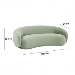TOV Kendall Velvet Sofa Living Room