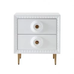 TOV Bovey Lacquer Side Table Living Room