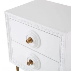 TOV Bovey Lacquer Side Table Living Room