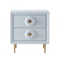 TOV Bovey Lacquer Side Table Living Room