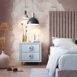 TOV Bovey Lacquer Side Table Living Room