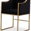 TOV Atara Velvet Gold Chair Dining Room
