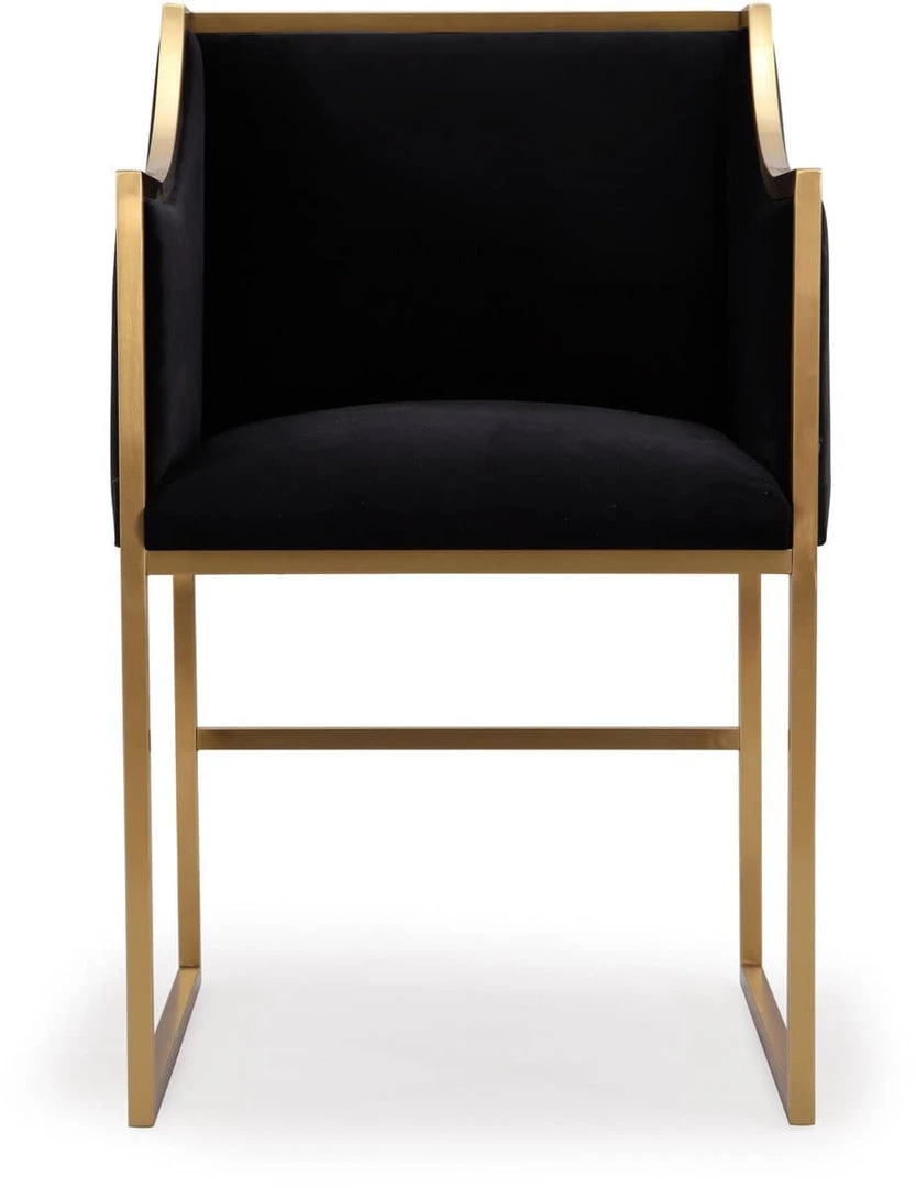 TOV Atara Velvet Gold Chair Dining Room