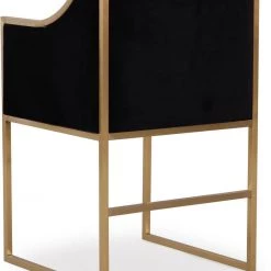TOV Atara Velvet Gold Chair Dining Room
