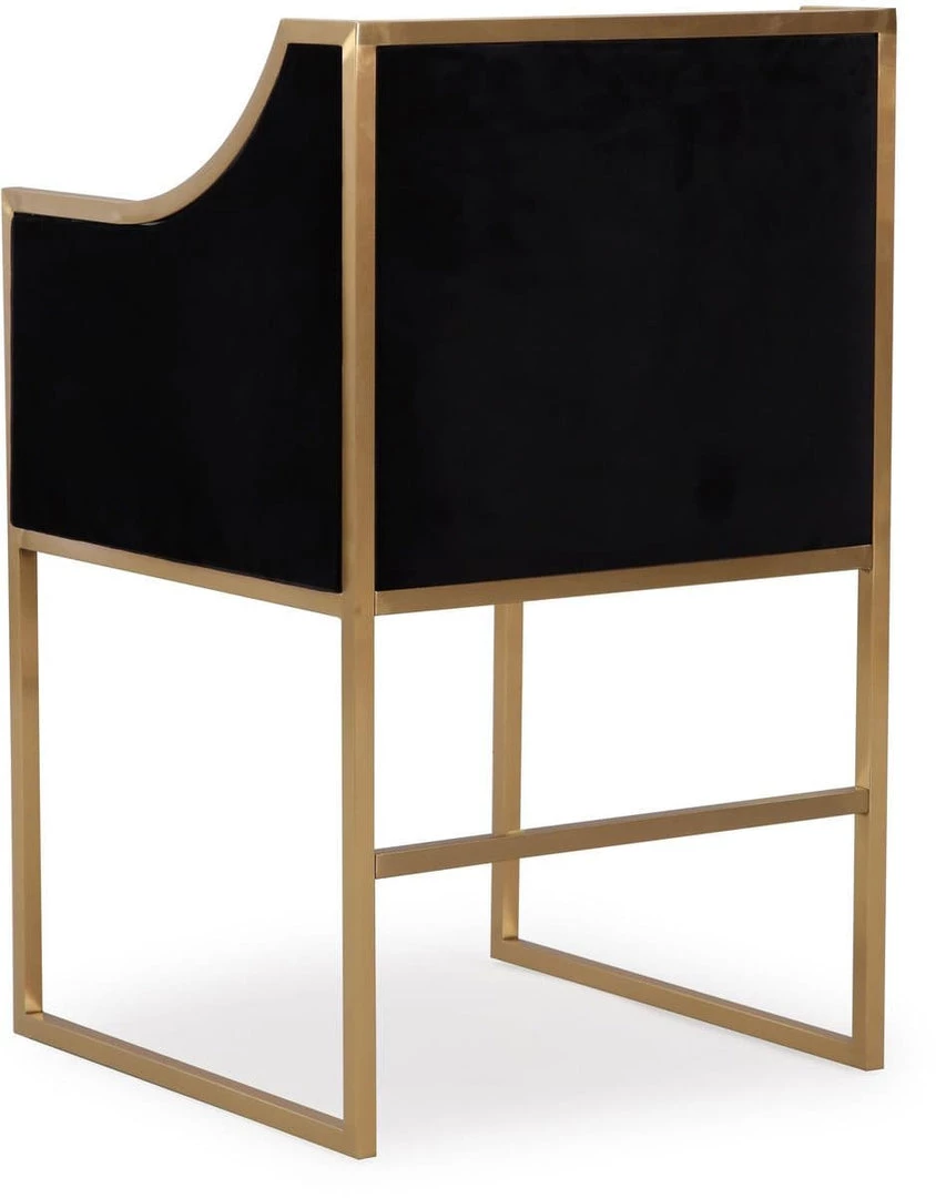 TOV Atara Velvet Gold Chair Dining Room