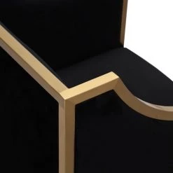 TOV Atara Velvet Gold Chair Dining Room