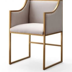 TOV Atara Velvet Gold Chair Dining Room