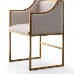TOV Atara Velvet Gold Chair Dining Room