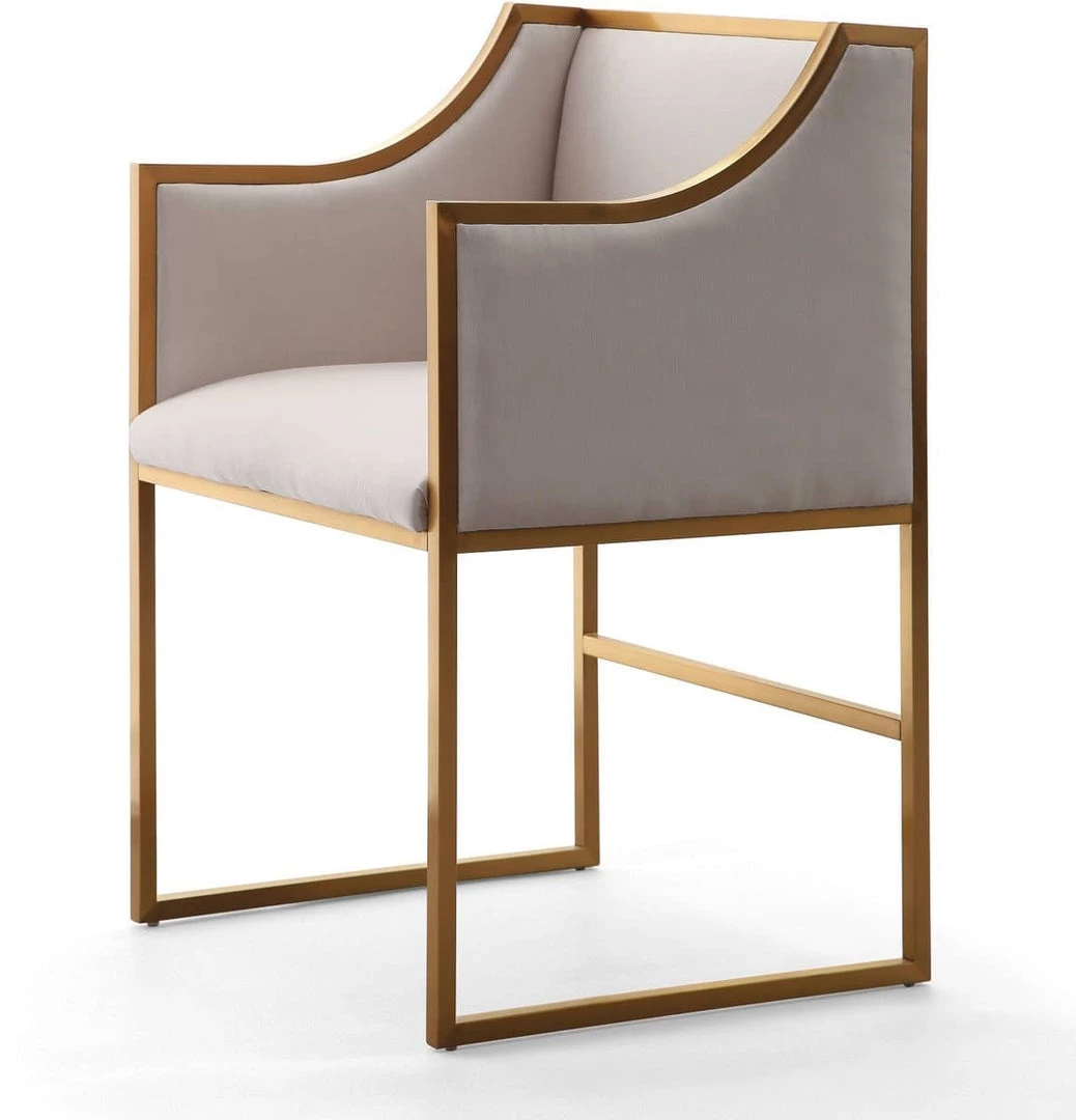 TOV Atara Velvet Gold Chair Dining Room