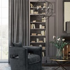 TOV Kennedy Swivel Chair Living Room