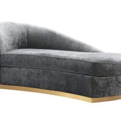 TOV Adele Slub Velvet Chair Living Room