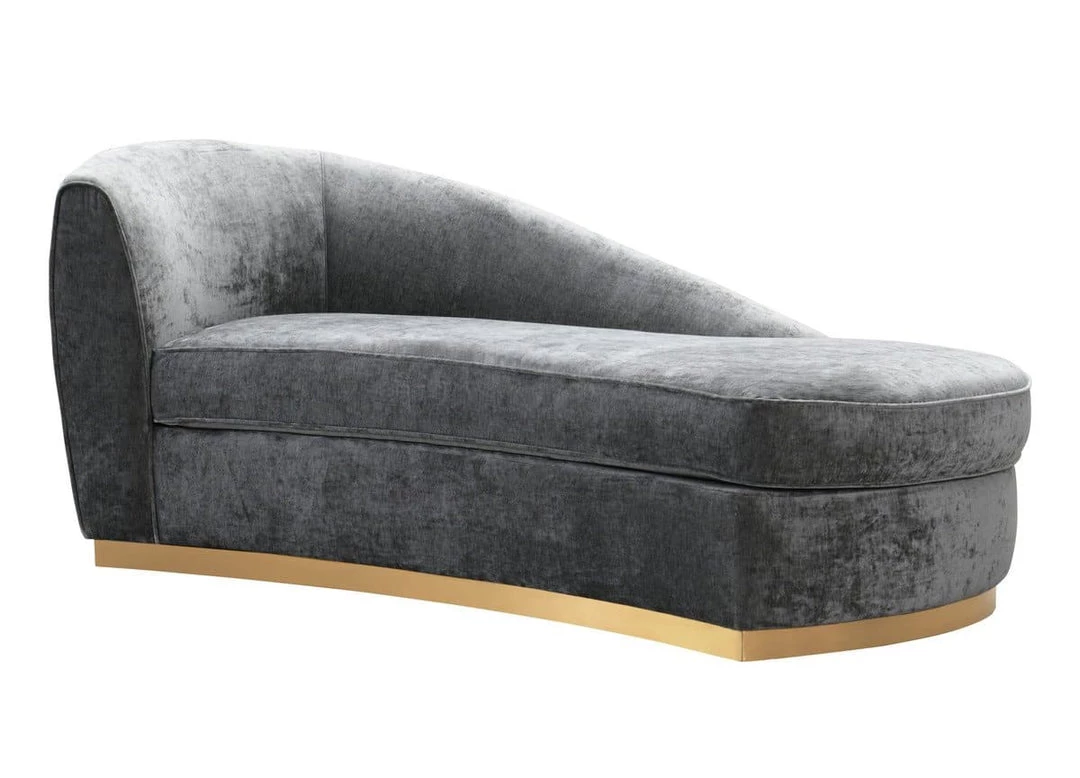 TOV Adele Slub Velvet Chair Living Room