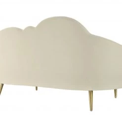 TOV Cloud Cream Velvet Settee
