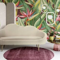 TOV Cloud Cream Velvet Settee