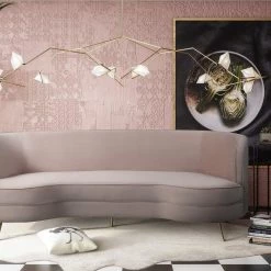 TOV Flare Velvet Sofa Living Room