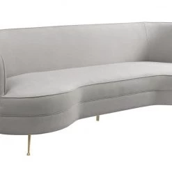 TOV Flare Cream Chenille Sofa