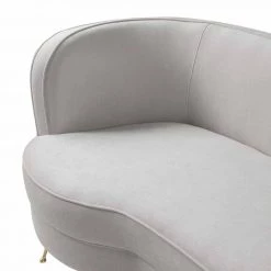 TOV Flare Cream Chenille Sofa