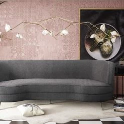 TOV Flare Grey Tweed Sofa