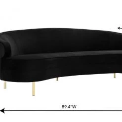TOV Baila Velvet Sofa Living Room