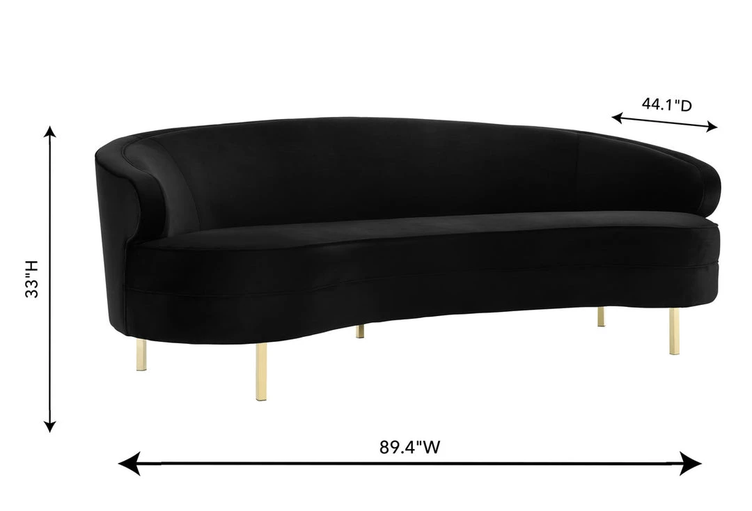 TOV Baila Velvet Sofa Living Room