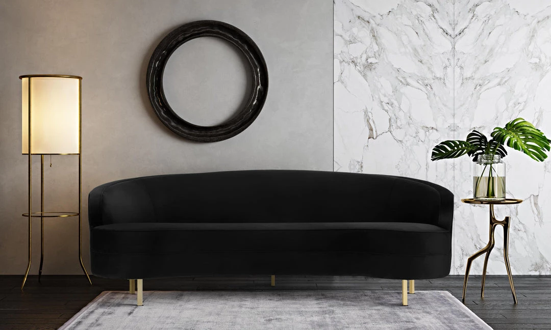 TOV Baila Velvet Sofa Living Room