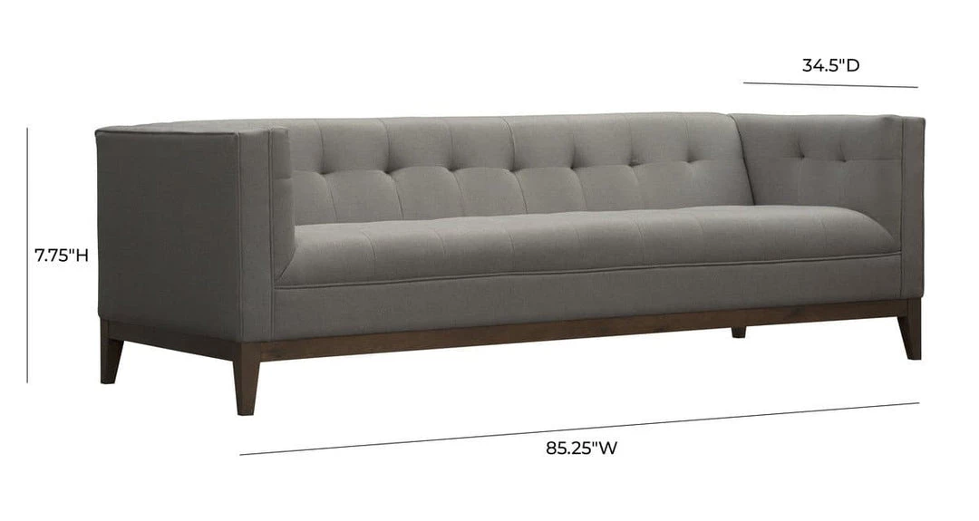 TOV Living Room Gavin Linen Sofa