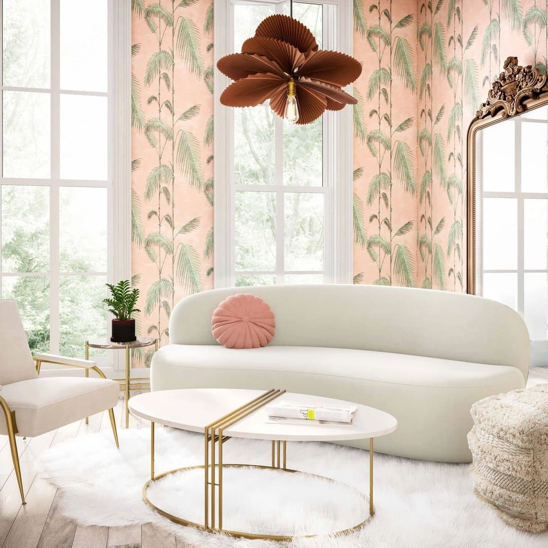 TOV Living Room Cannellini Velvet Sofa