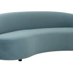 TOV Living Room Cannellini Velvet Sofa