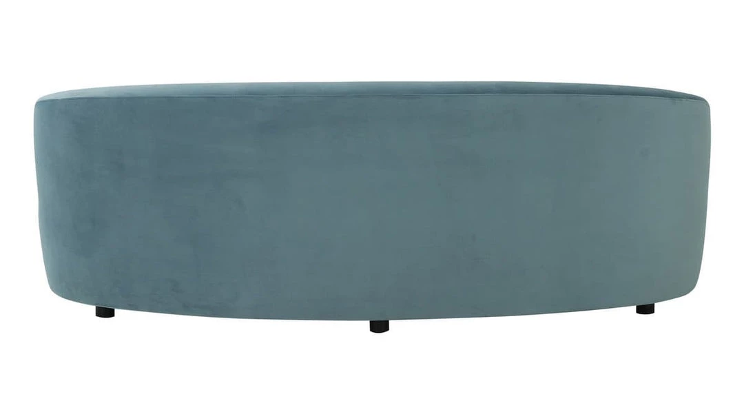 TOV Living Room Cannellini Velvet Sofa