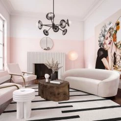 TOV Serenity Velvet Sofa Living Room