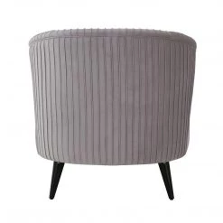 TOV Living Room Maliah Pleated Velvet Settee