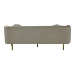 TOV Sariah Alabaster Velvet Sofa