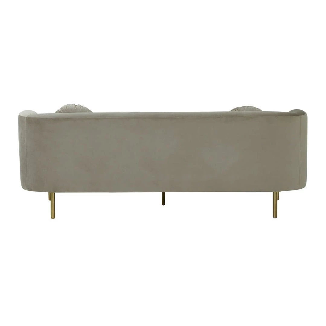 TOV Sariah Alabaster Velvet Sofa