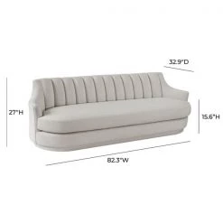 TOV Peyton Velvet Sofa Living Room