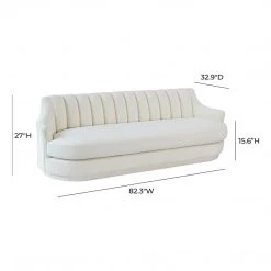 TOV Peyton Velvet Sofa Living Room