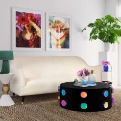 TOV Living Room Natalia Velvet Sofa