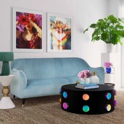 TOV Living Room Natalia Velvet Sofa