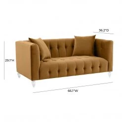 TOV Bea Velvet Loveseat Living Room